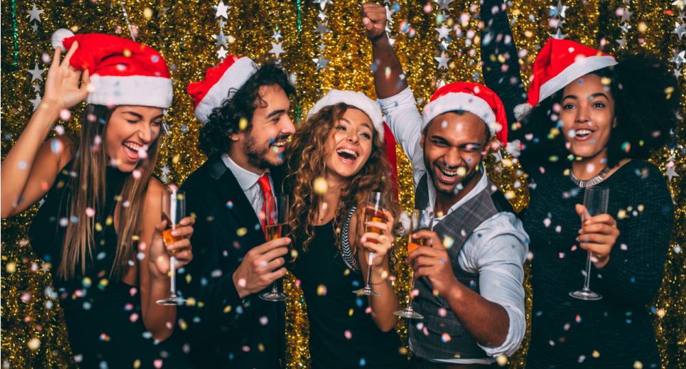 Festive Party Night - Image of 5 people partying. Image credit - Todor Tsvetkov